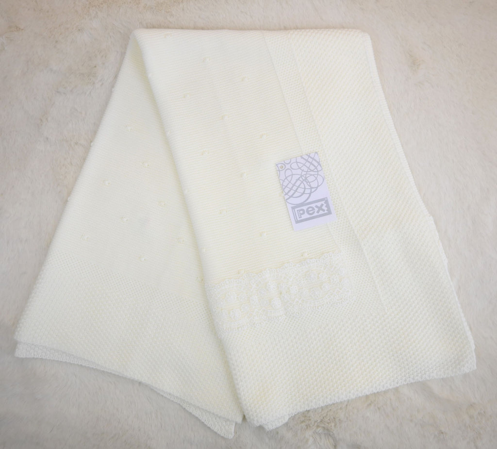 Florence Lace Shawl  Ivory