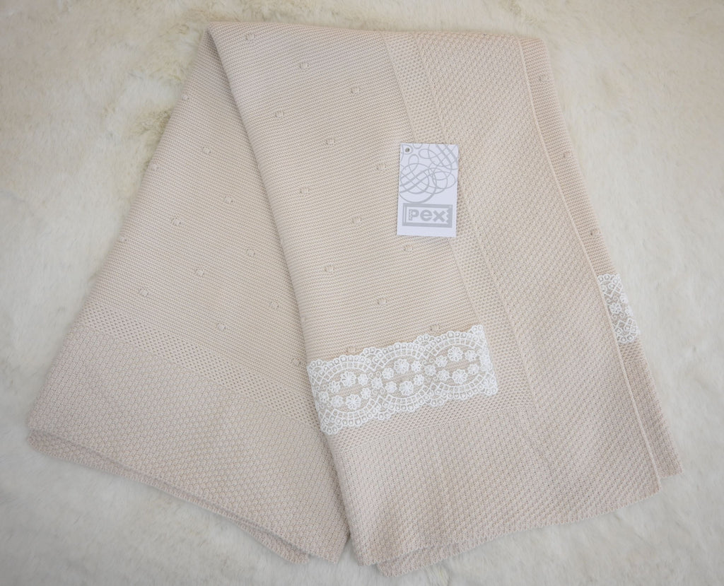 Florence Lace Shawl  Natural