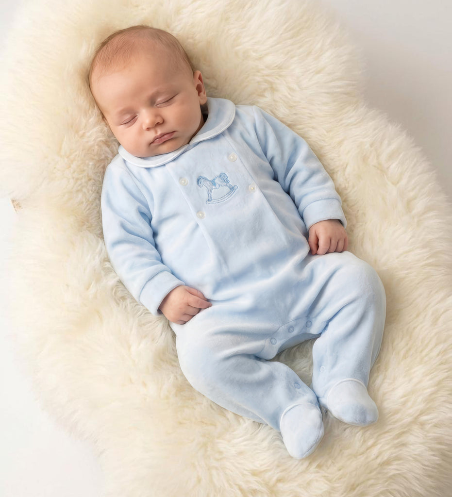 George Sleepsuit  Blue