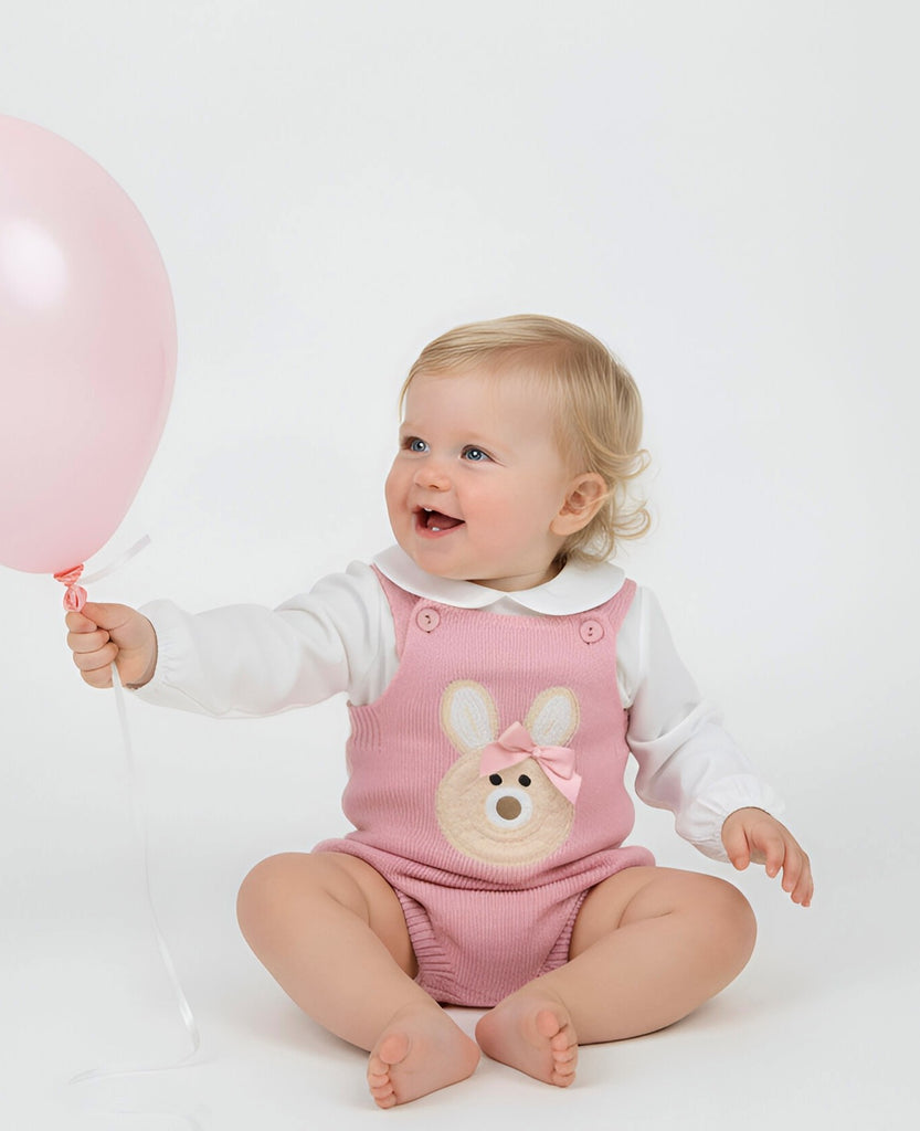 Girls Bunny Outfit Dusky Pink