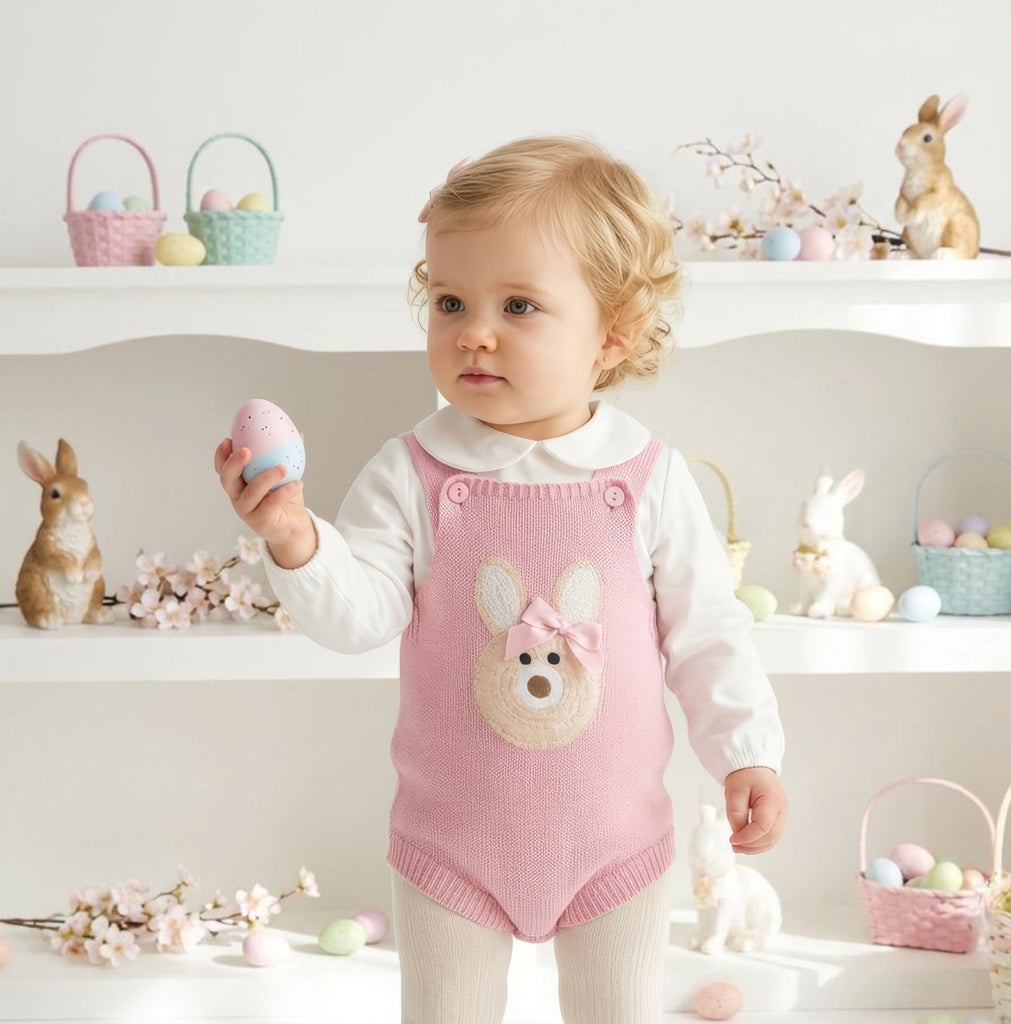 Girls Bunny Outfit Dusky Pink