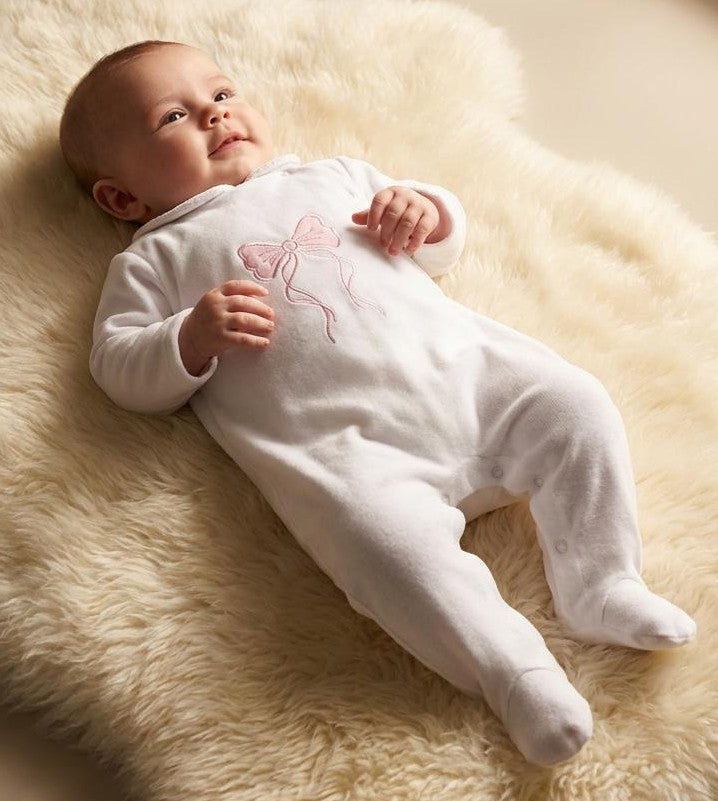 Hallie Sleepsuit  White