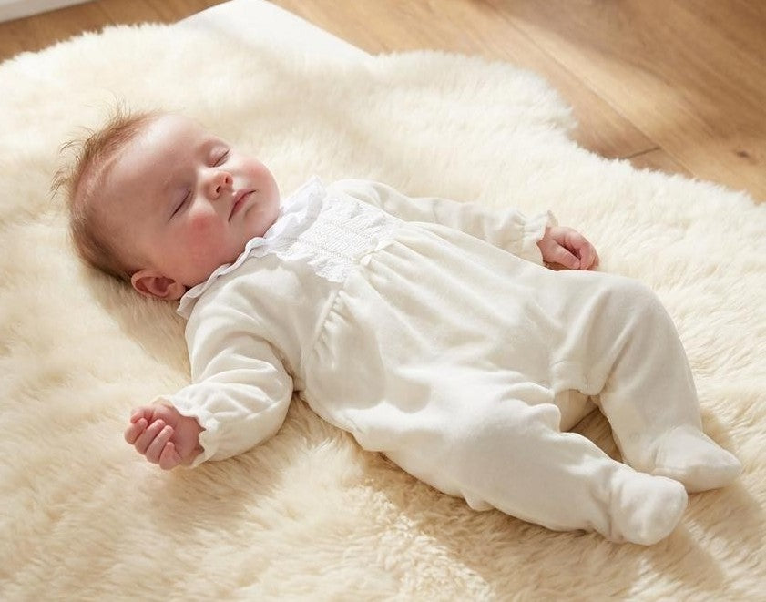 Hannah Sleepsuit  Ivory