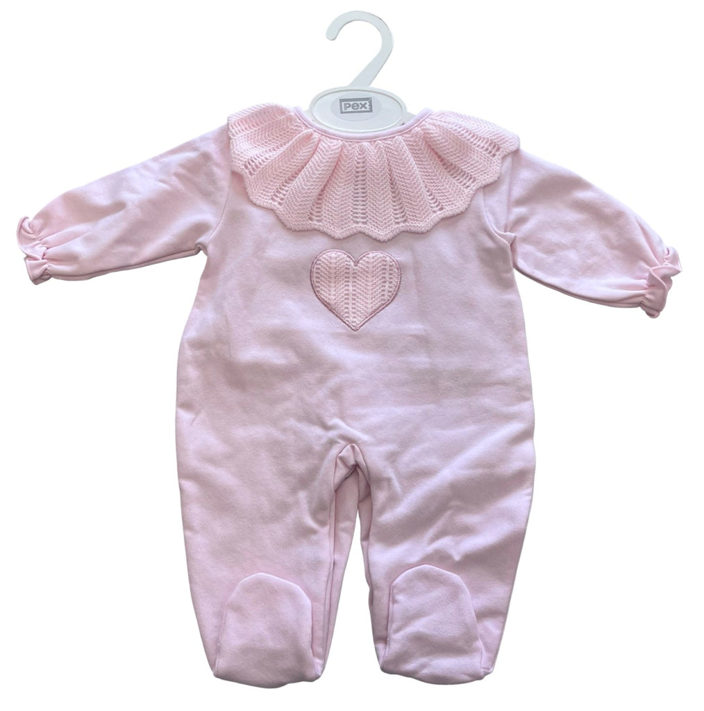 Knitted Collar Sleepsuit