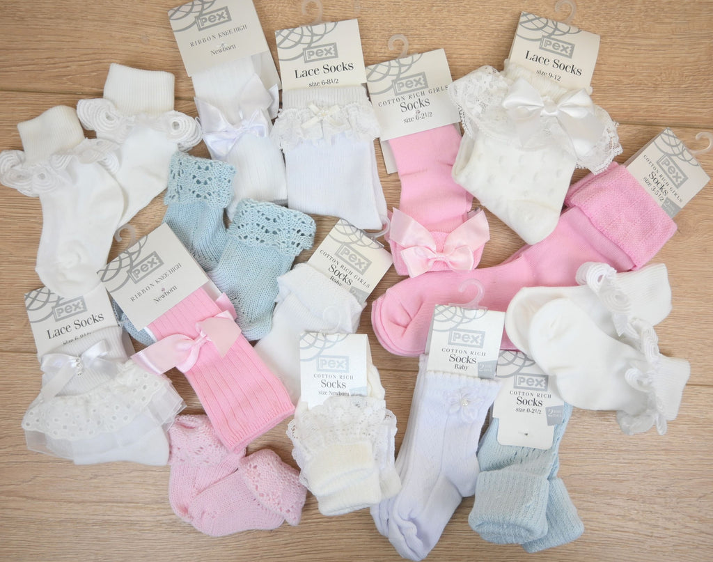 BABY/GIRLS FANCY LACE SOCKS WHOLESALE BUNDLE  40 x SELLING UNITS ONLY £20 (approximately 80 pairs)