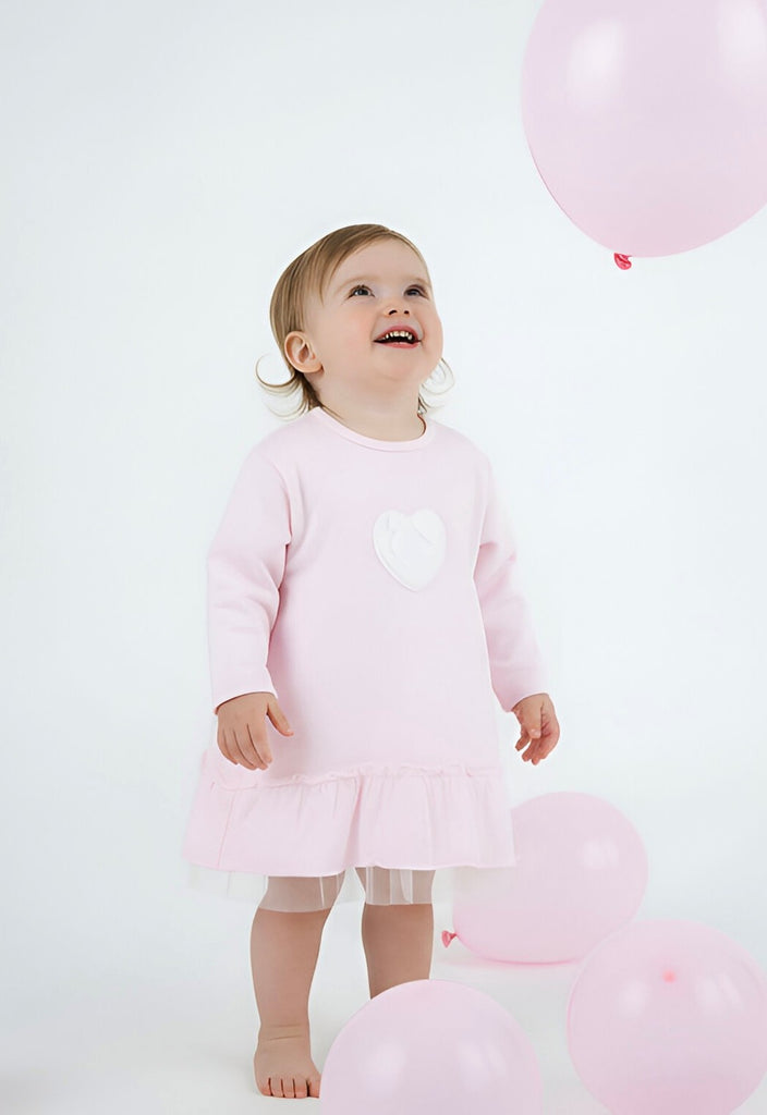 Portia Dress  Pink/Ivory