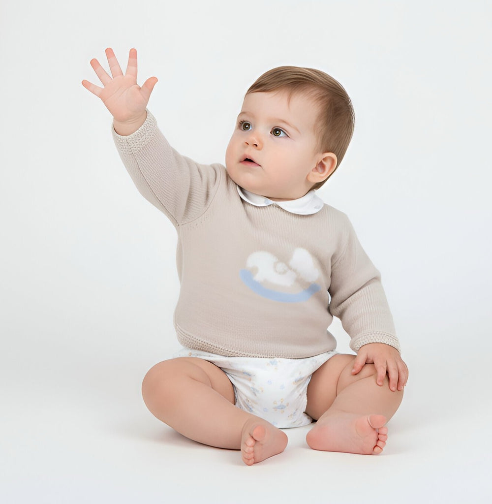 Rocking Horse Pants Set  Natural   Pack of 2