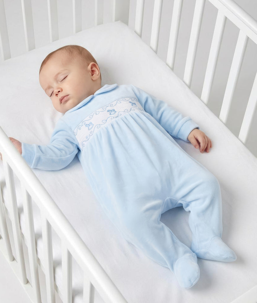 Rocking Horse Sleepsuit  Blue