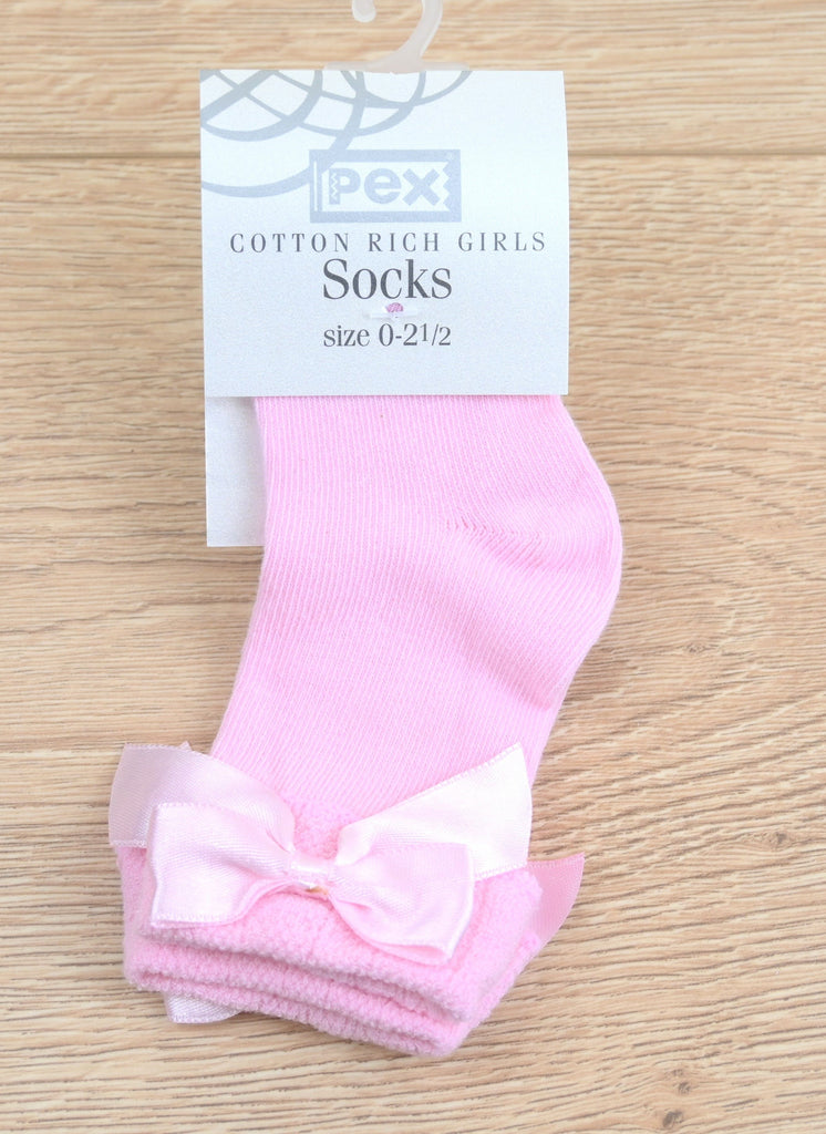 Sienna Ribbon Sock Pink (pack of 6) Only £1.25