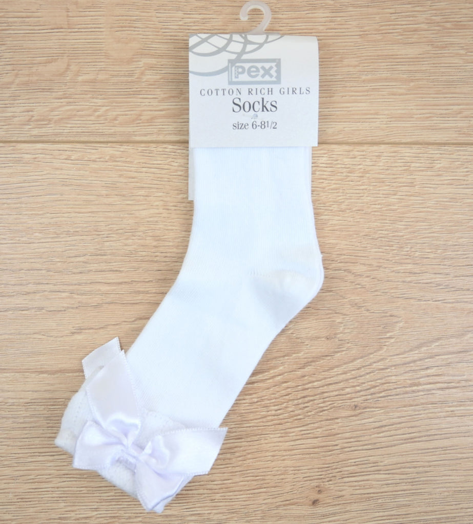 Sienna Ribbon Sock White (pack of 6) Only £1.25