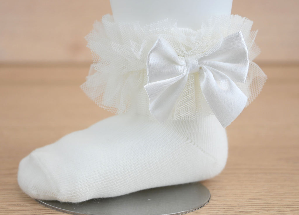 Isla Lace Sock  Ivory (Pack of 6)