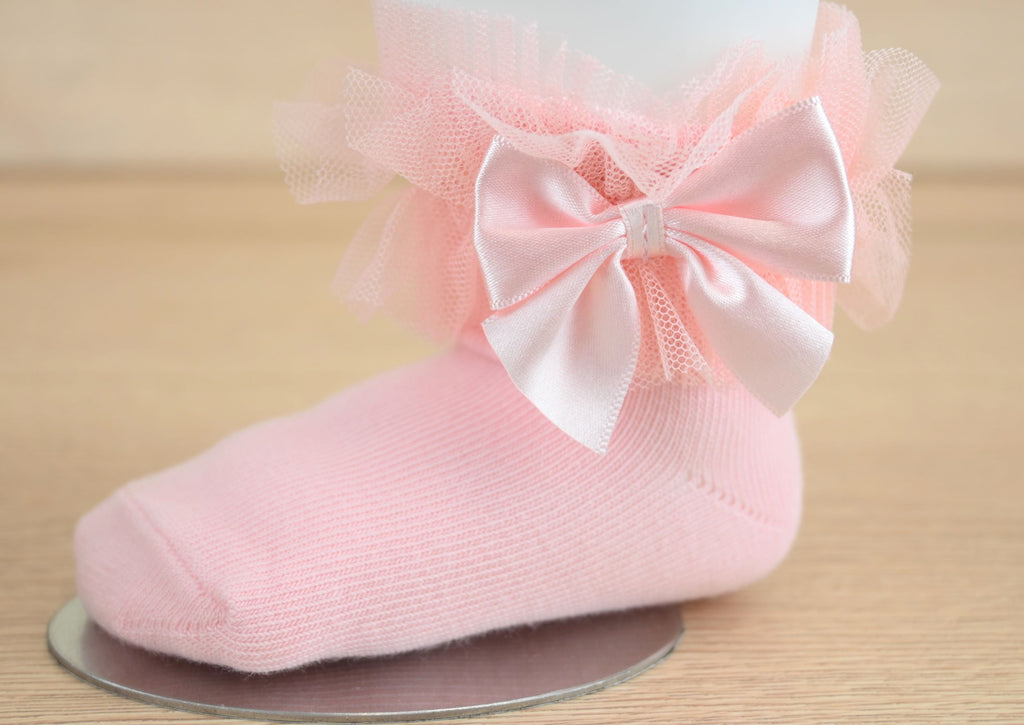 Isla Lace Sock  Pink (Pack of 6)
