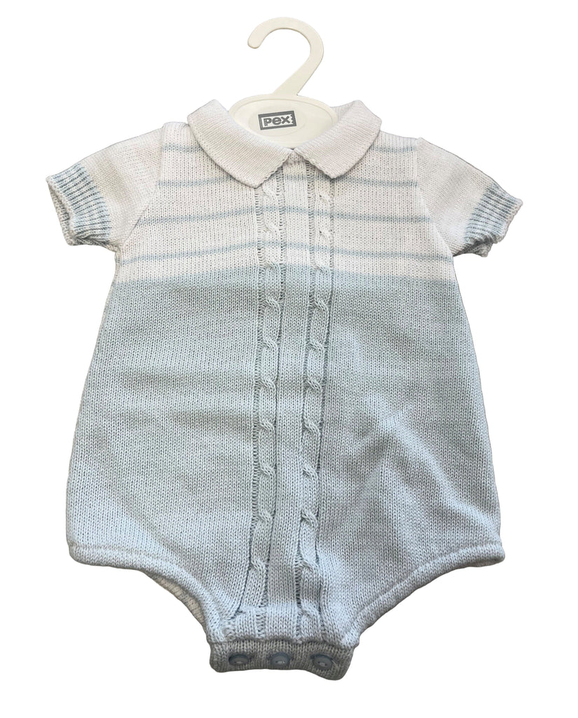 Boys Knitted Romper with stripes