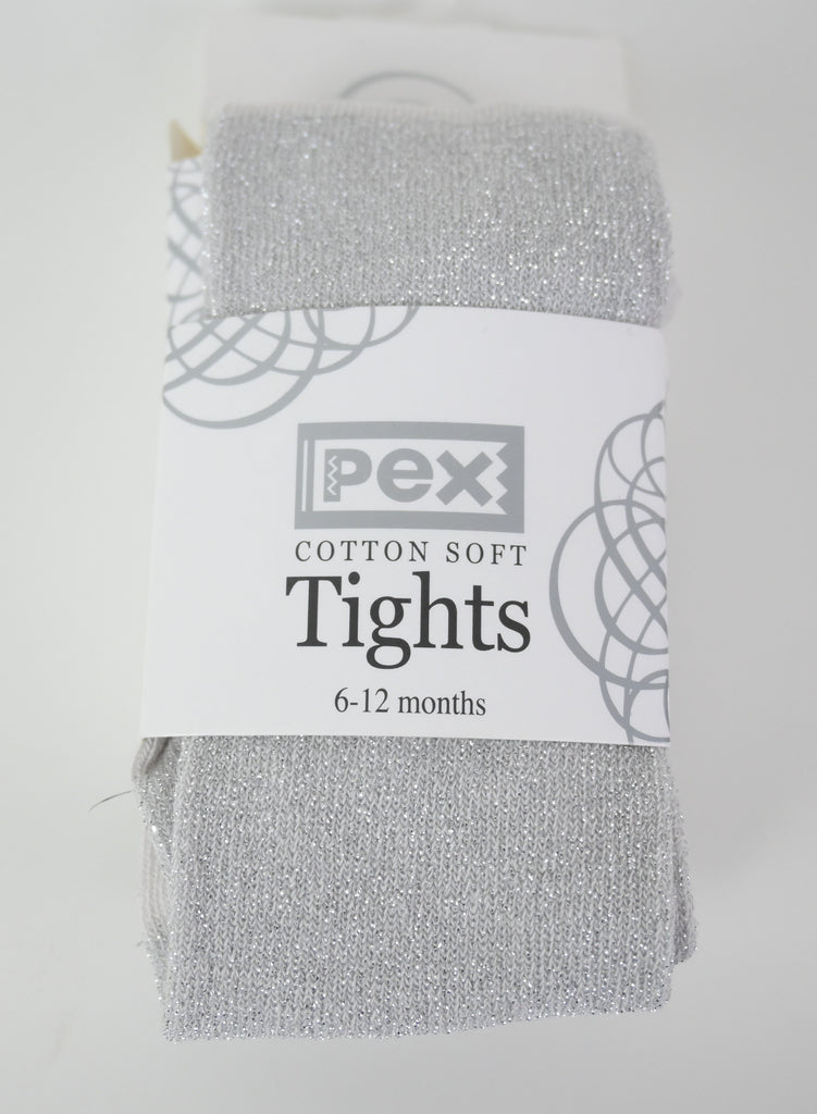 Glitter Tights Silver (Pack of 3)