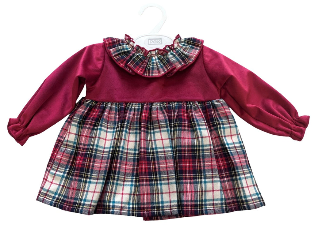 Tartan Velour Dress
