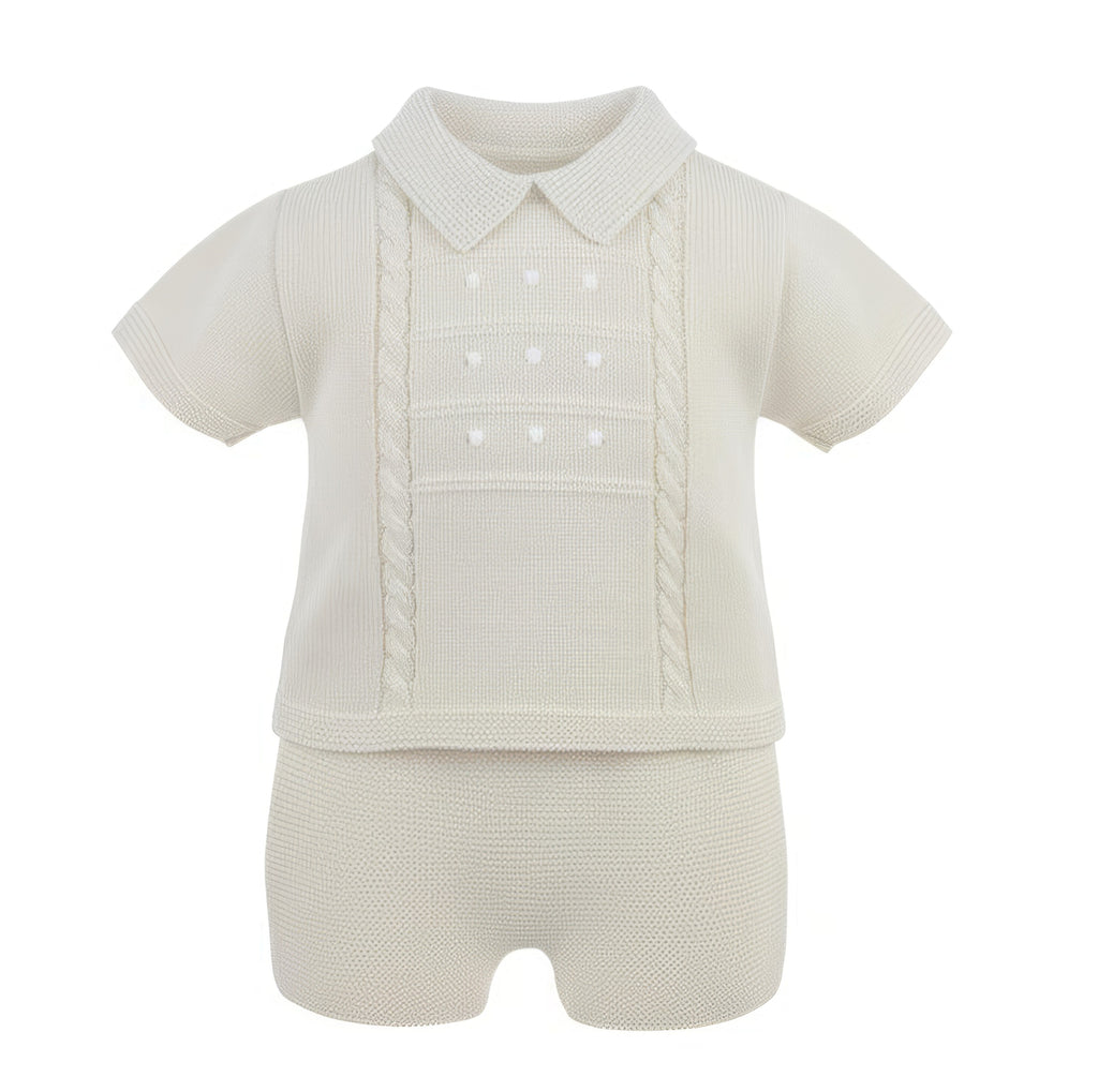 Thomas Shorts Suit  Natural/White
