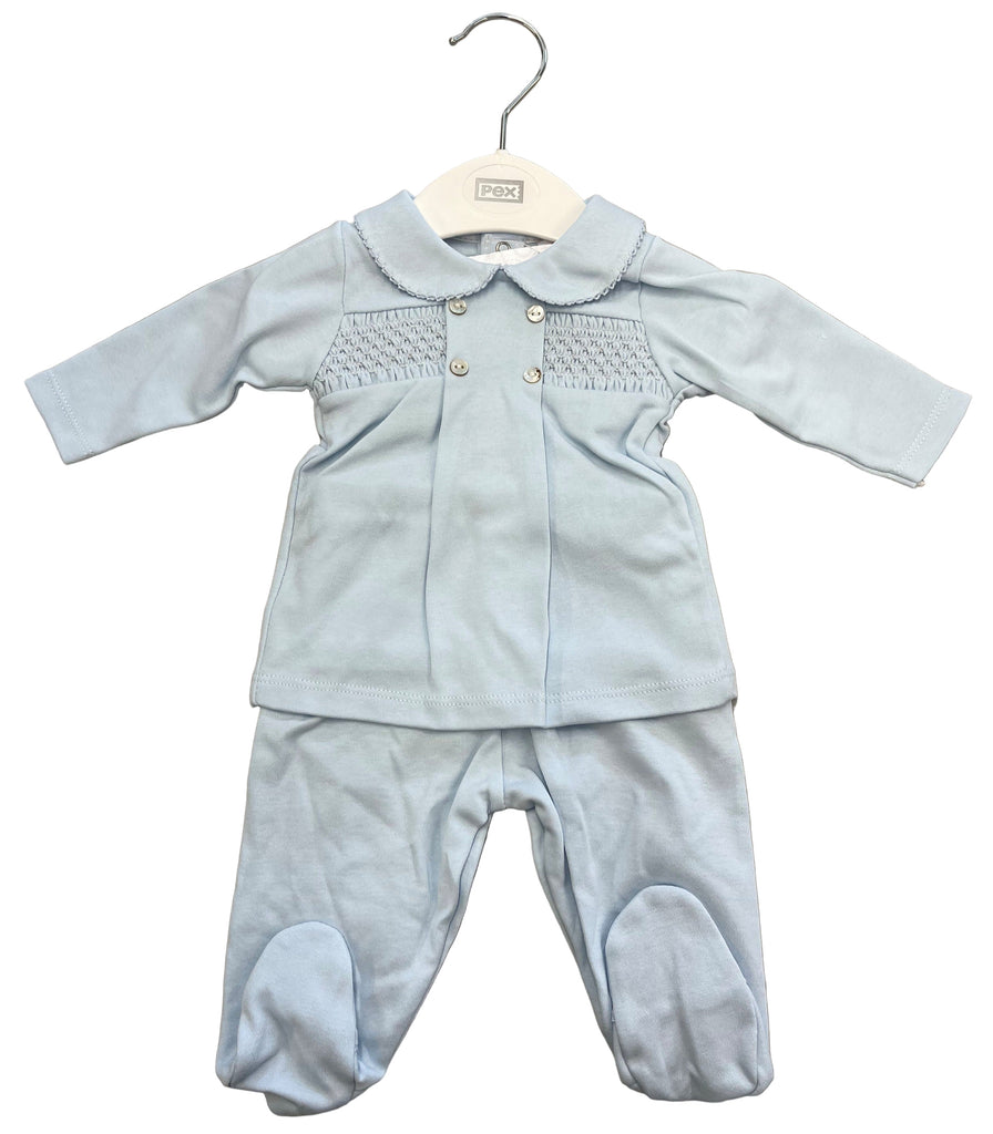 Blue cotton 2 piece set