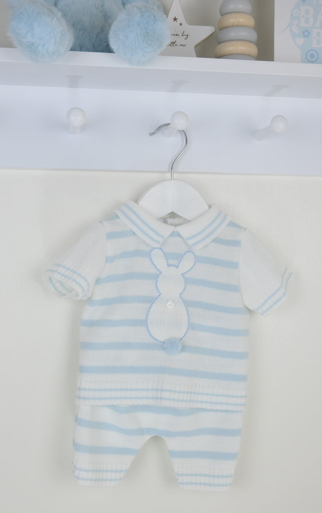 Bunny knitted shorts suit