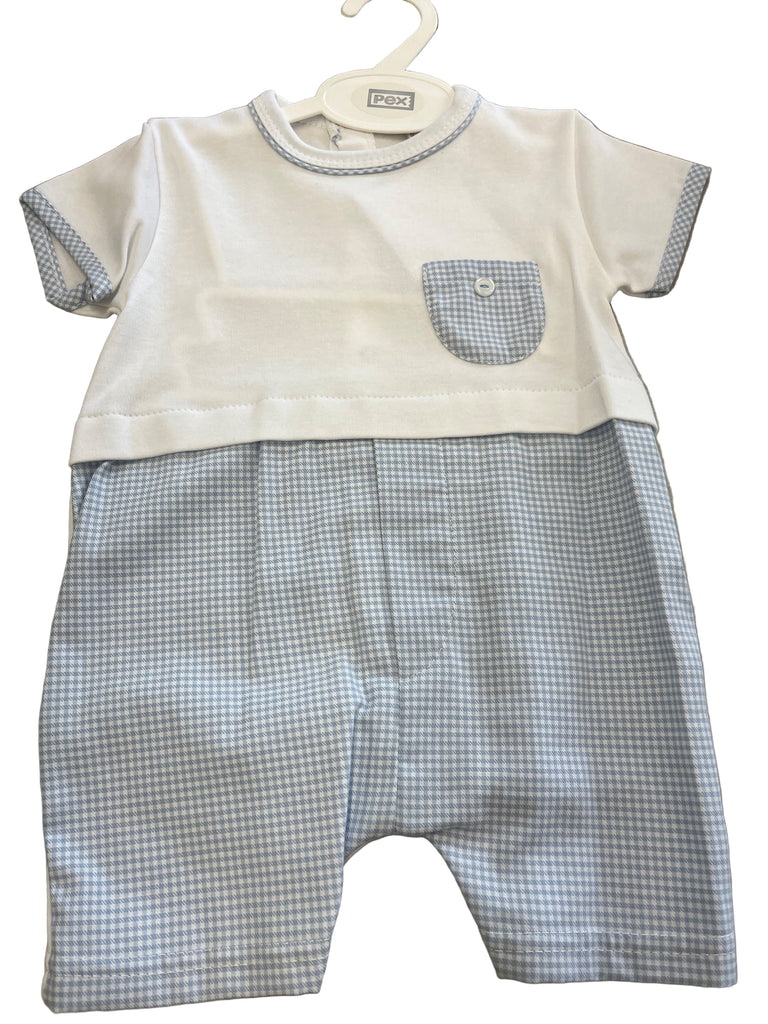 Boys gingham outfit cotton