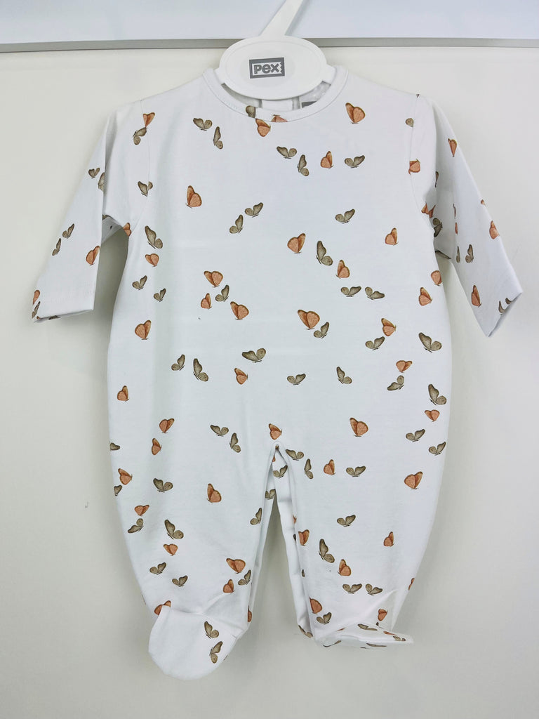 Butterfly print sleepsuit