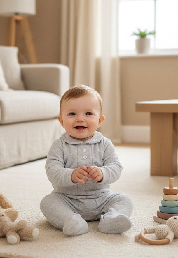 Classic Sleepsuit  Silver Grey