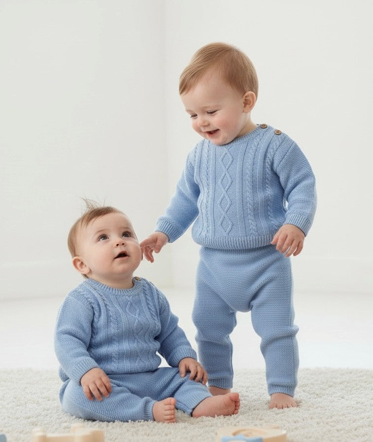 Fergus Suit Dusky Blue