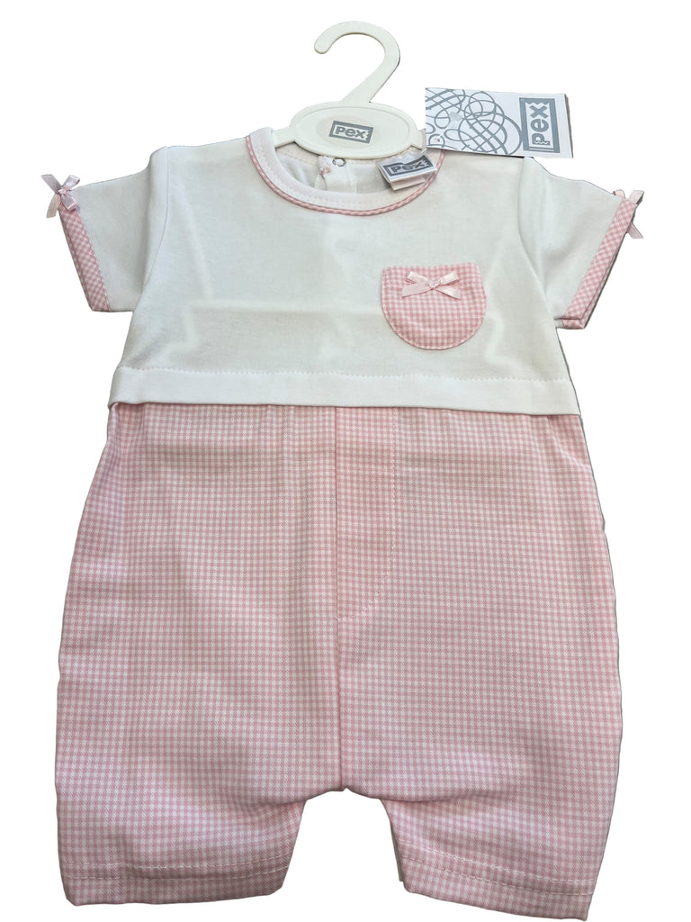 Girls gingham outfit cotton