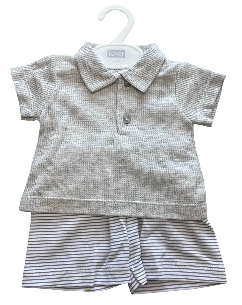 Grey Shorts Set