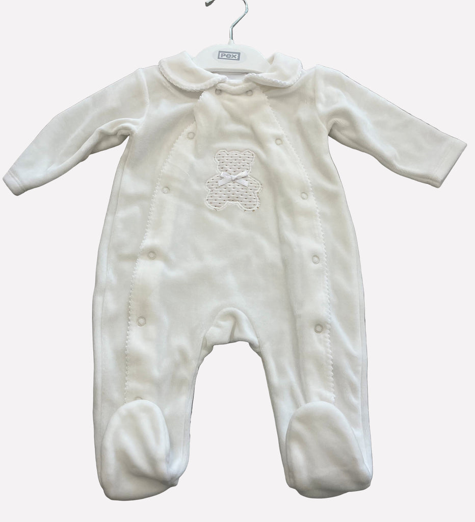 Ivory Bear Sleepsuit