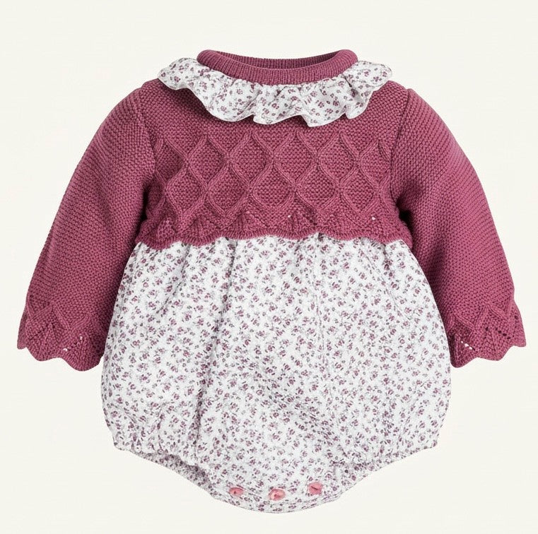 Leah Romper  Raspberry