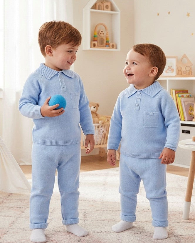 Louis Trouser Suit  Blue