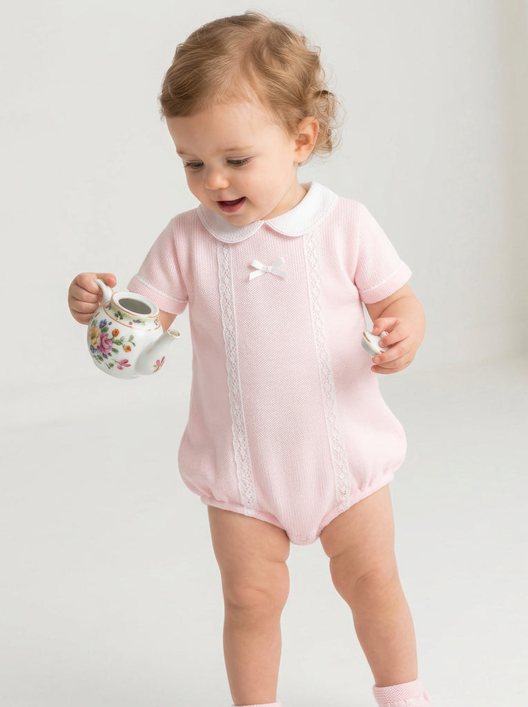 Martha Romper  Pink