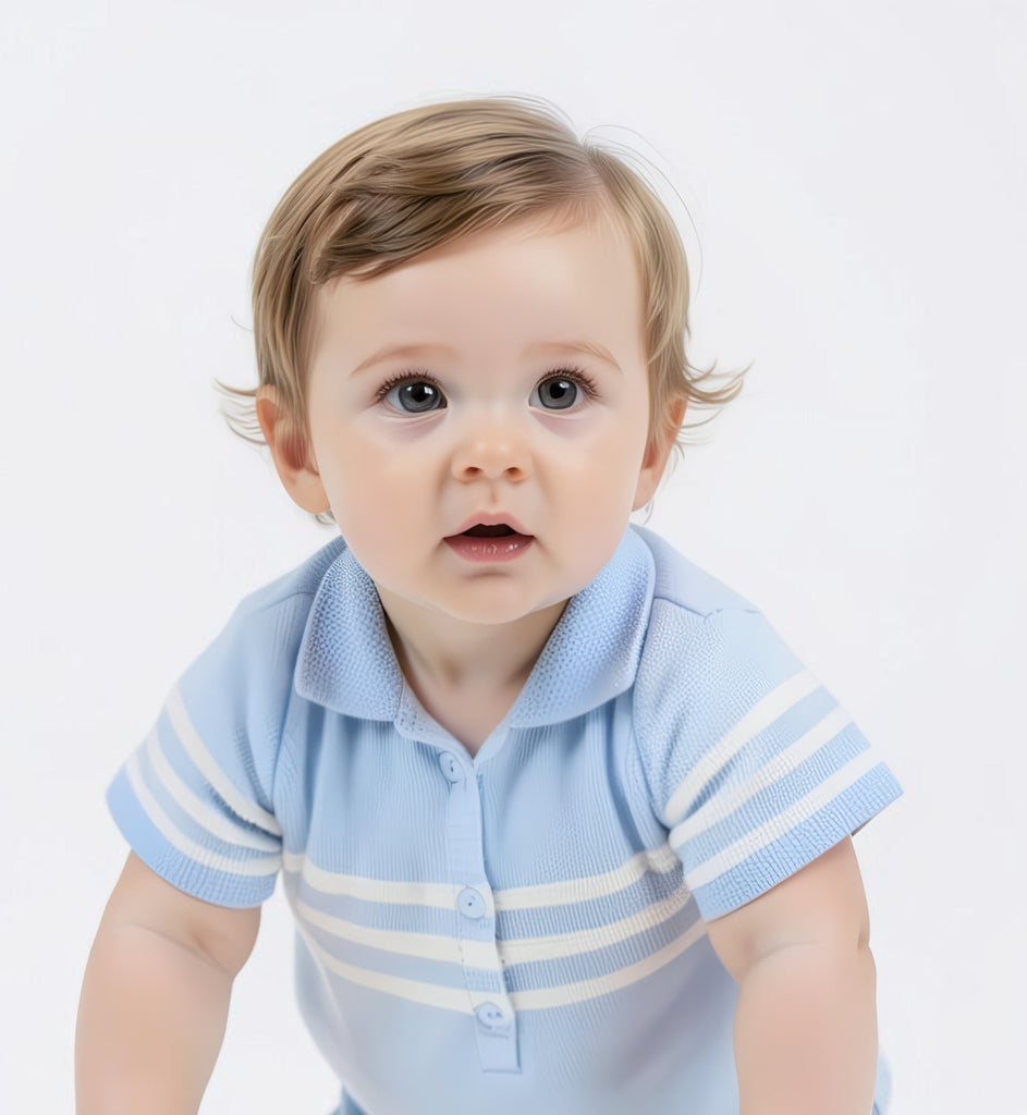 Mateo Romper Suit  Blue