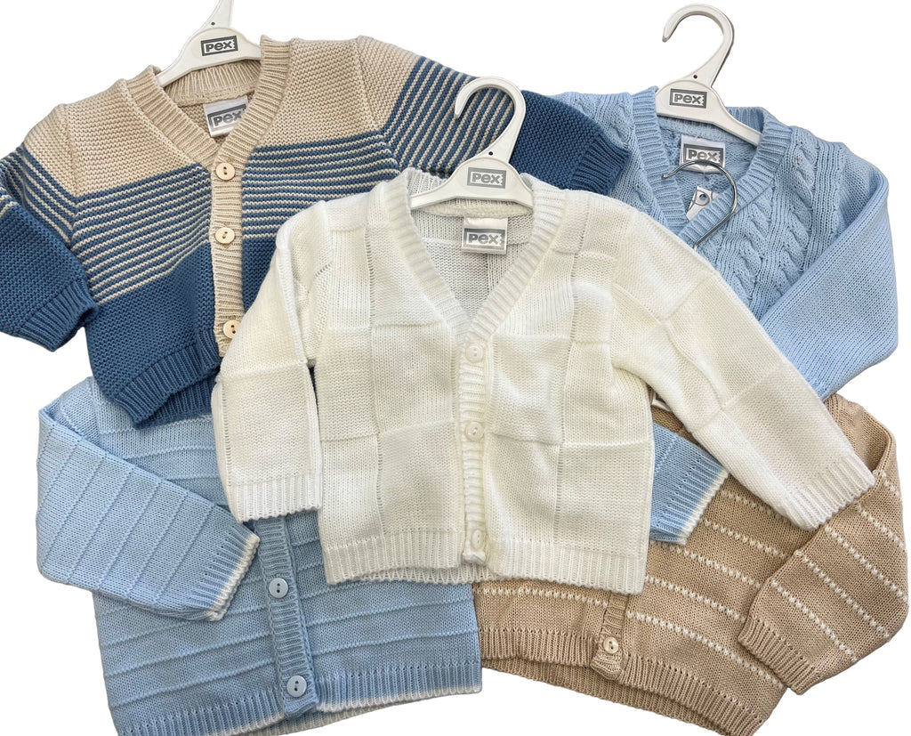 Pack of 5 boys cardigans