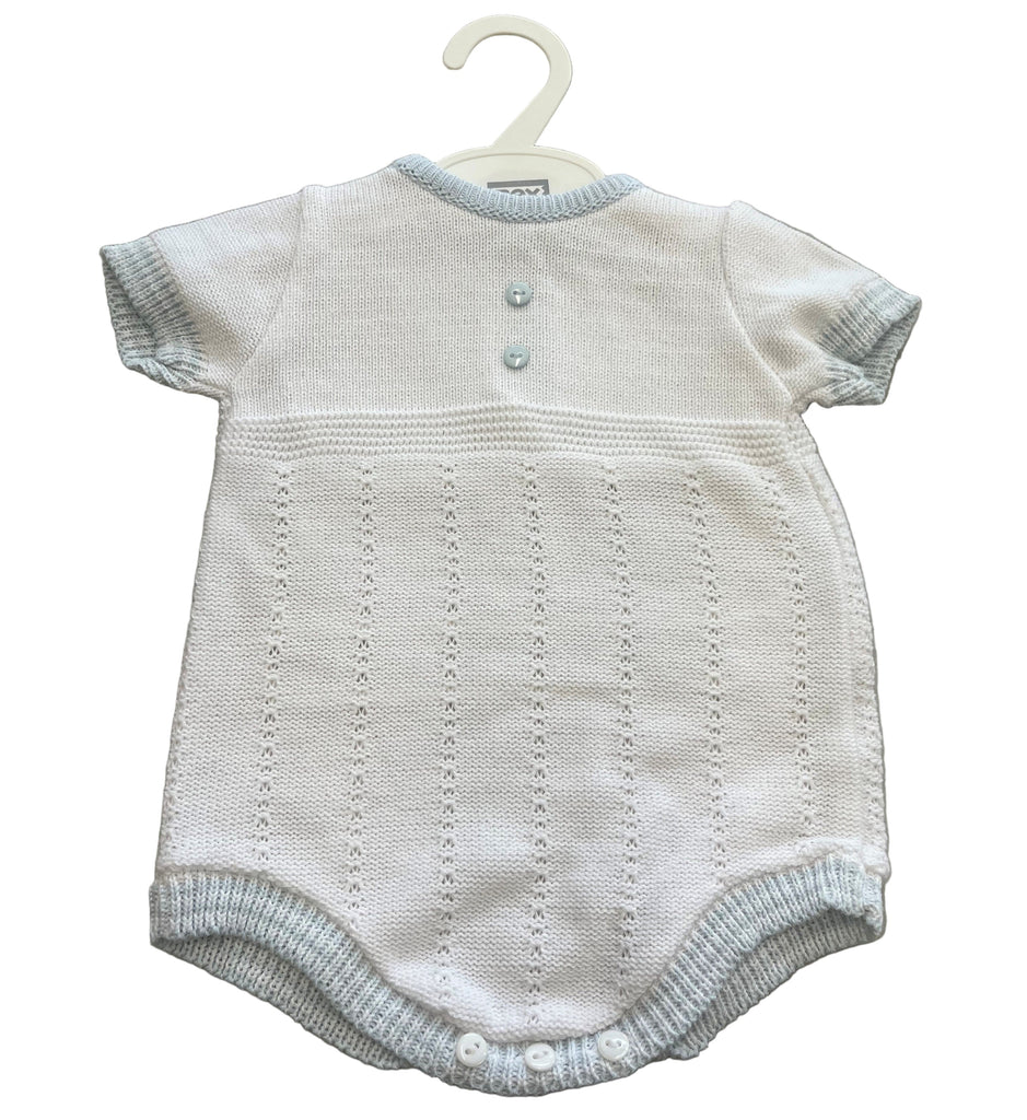White knitted romper