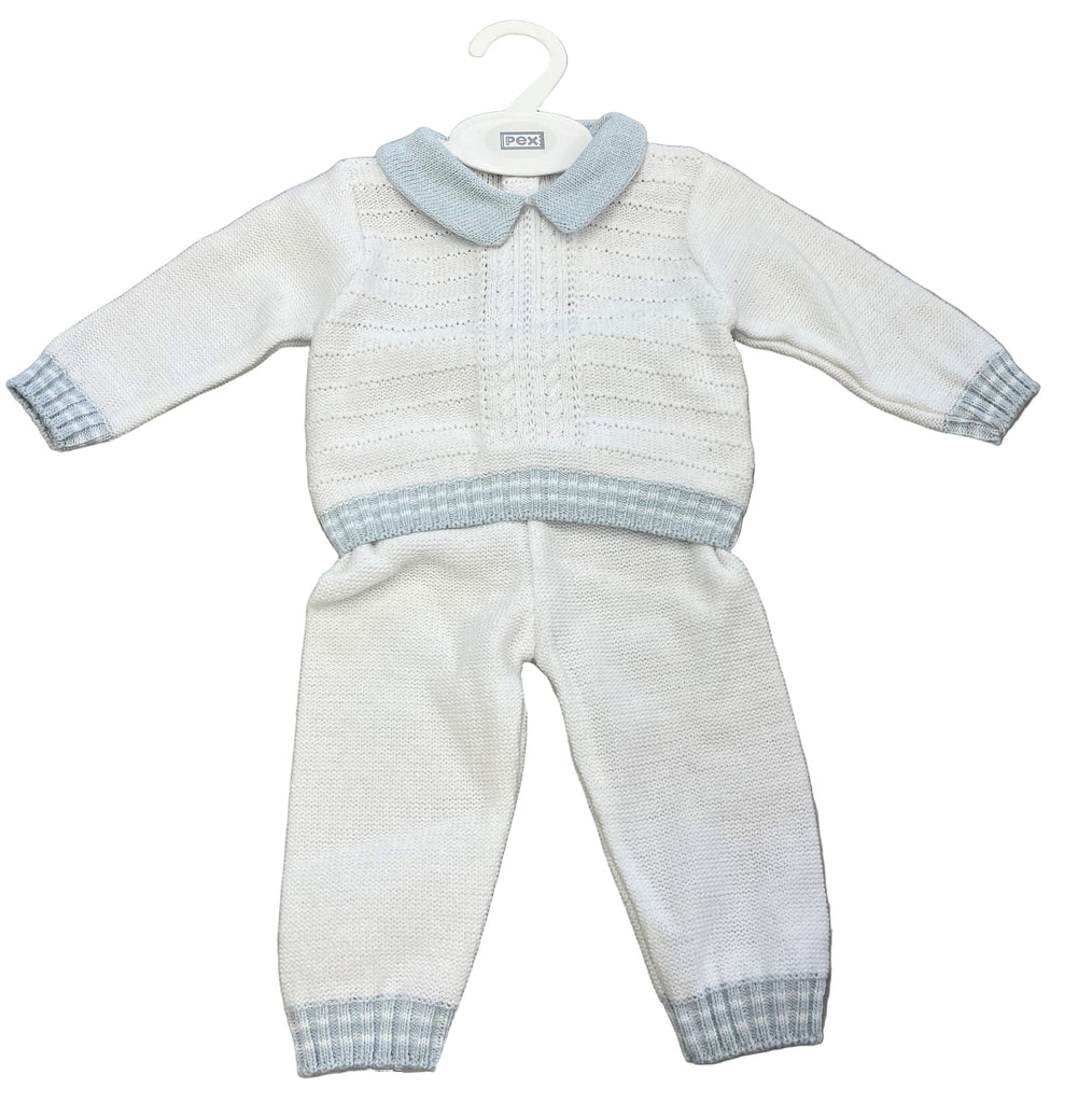 Boys white trouser suit