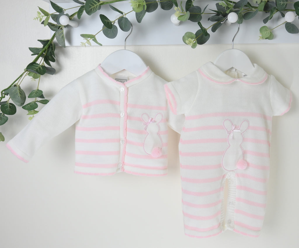 Bunny Cardigan Pink Pack of 5