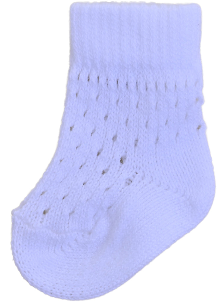Dotty Socks White (6 x 2 Pair Packs)