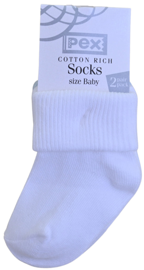 Roma Socks White (6 x 2 Pair Packs)