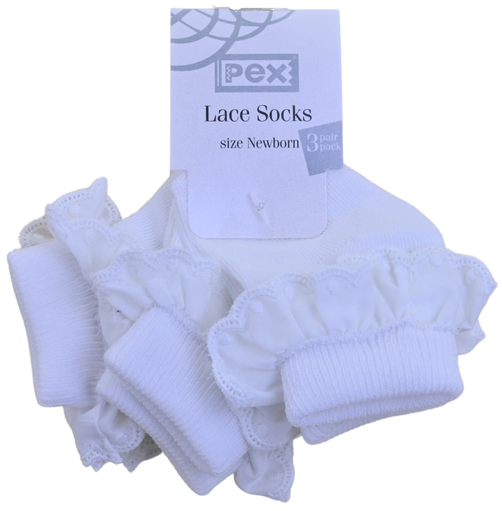 Sophie Lace Socks (12 x 3 Pair Packs)
