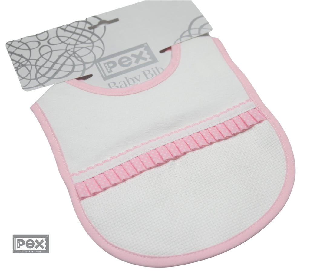 Ruffle Bibs Pink (12 Pack) – PexWholesale